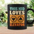 面白い引用エレベーター This Kid Loves Elevator Elevator Loves Elevator コーヒーマグ ギフトのアイデア