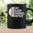 食べる、寝る、野球を繰り返す、野球選手、面白い、野球 コーヒーマグ ギフトのアイデア