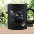 黒猫 黄色い目 猫の顔 子猫愛好家 コーヒーマグ ギフトのアイデア