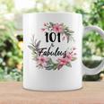 101歳&素晴らしいフローラルパーティーハッピー101歳の誕生日 コーヒーマグ ギフトのアイデア