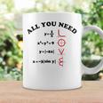 All You Need Is Love 数学グラフ方程式 黒文字 コーヒーマグ ギフトのアイデア