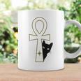 Ankh & Cat デザイン – スピリチュアル瞑想アート コーヒーマグ ギフトのアイデア