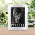 Backprint 野生の犬ピットブルテリアのポートレートブルドッグのバックプリントピットブル コーヒーマグ ギフトのアイデア
