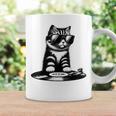 Cool Dj Cat ビニールレコード愛好家 コーヒーマグ ギフトのアイデア
