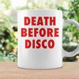 Death Before Disco Inspired メンズ レディース 80年代レトロ コーヒーマグ ギフトのアイデア