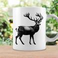Deer Dad Mom Lover モノクロ 鹿 コーヒーマグ ギフトのアイデア