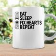 Eatleep Fix Heartsリピート心臓専門医心臓病学 コーヒーマグ ギフトのアイデア