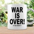 Exclusive War Is Over ご希望の場合限定ブラックプリント コーヒーマグ ギフトのアイデア