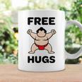 Free Hugs おもしろ相撲力士 相撲ハグ カワイイ相撲ハグ コーヒーマグ ギフトのアイデア