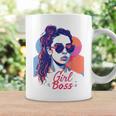 Girl Boss ポップアート セルフエンパワーメント レトロ 1950年代 コーヒーマグ ギフトのアイデア