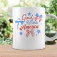 God Bless America コケットボウ 7月4日 キリスト教の愛国心 コーヒーマグ ギフトのアイデア