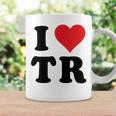 I Heart Tr Initials I Love TR First And Last NameR コーヒーマグ ギフトのアイデア