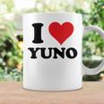 I Heart Yuno ファーストネーム I Love パーソナライズ コーヒーマグ ギフトのアイデア