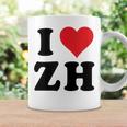 I Heart Zh Initials I Love ZH First And Last Name Z H コーヒーマグ ギフトのアイデア