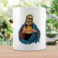 Jesus Holding A Pizza 長袖tシャツ コーヒーマグ ギフトのアイデア