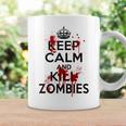 Keep Calm And Kill Zombies Carry Bloodplatter On コーヒーマグ ギフトのアイデア