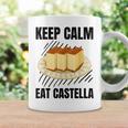 Keep Calm Eat Castella ヴィンテージ グランジ カステラ ケーキ好き コーヒーマグ ギフトのアイデア