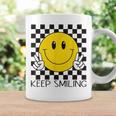 Keepmiling キュート 黄色 幸せ 平和 笑顔 ポジティブ コーヒーマグ ギフトのアイデア
