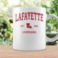 Lafayette ルイジアナ Laビンテージスポーツデザイン レッドプリント コーヒーマグ ギフトのアイデア