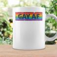 Lgbtq Gay Af Pride Lgbt Ally Rainbow Flag Retrointage コーヒーマグ ギフトのアイデア