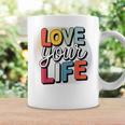 Love Your Life インスピレーション引用シャツ モチベーションアップ コーヒーマグ ギフトのアイデア