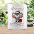 Merry Fitmas クリスマス フィットネス アグリークリスマス スウール サンタ 長袖tシャツ コーヒーマグ ギフトのアイデア