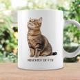 Mischief In Fur 猫写真 キジトラ 猫好き ネタ 猫しもべ 猫飼い 猫依存症 猫オーナー コーヒーマグ ギフトのアイデア