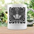 Monochrome Magic 幾何学トリックアート 長袖tシャツ コーヒーマグ ギフトのアイデア