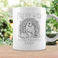 Morally Grey My Favorite Color Dark Unicorn Rainbow コーヒーマグ ギフトのアイデア