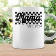 For New Mom Retro Checkered Mama Est 2024 Coffee Mug Gifts ideas