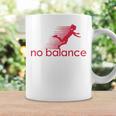 No Balance Girl スポーツとユーモアのための面白いパロディデザイン コーヒーマグ ギフトのアイデア