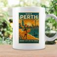 Perth Australia – ビンテージ旅行ポスタースタイル 長袖tシャツ コーヒーマグ ギフトのアイデア