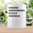 Reduzieren Wiederverwenden Recyceln Wiederholen コーヒーマグ ギフトのアイデア