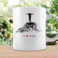 Rio De Janeiro リオデジャネイロのスカイライン イエスキリストの像 ブラジル 愛 コーヒーマグ ギフトのアイデア