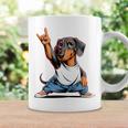 Teckel ロックミュージック 男性 子供 女性 ソーセージ 犬 ダックスフンド 長袖tシャツ コーヒーマグ ギフトのアイデア