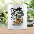 Tropic Like It's Hot パイナップル サマーサングラス ビーチ コーヒーマグ ギフトのアイデア