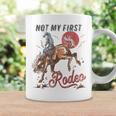 Vintage Bronc Riding Cowboy Rodeo Not My First Rodeo Coffee Mug Gifts ideas