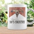 Vintage Western Bull Skull Raised On 90'S Country Music Coffee Mug Gifts ideas