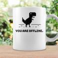 You Are Offline T-Rex 恐竜のラン ピクセルアート 恐竜ゲーム コーヒーマグ ギフトのアイデア