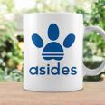 【バックプリント・背中側】Asides アシデス 足です。肉球です。【変なtシャツ屋】スポーツ ブランド パロディ 面白 コーヒーマグ ギフトのアイデア