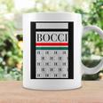 【バックプリント・背中側】Bocci ぼっち ロゴ 総柄 イタリア国旗風【変なtシャツ】陰キャ ブランド パロディ 面白 コーヒーマグ ギフトのアイデア