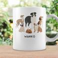 いぬ わんこ 大集合 イラスト おしゃれ シンプル かわいい 手書き 犬飼い 犬好き 女性 男性 犬柄 コーヒーマグ ギフトのアイデア