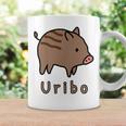 うりぼう Uribo うり坊 瓜坊 うりぼう ウリボウ ローマ字 可愛い かわいい 猪 いのしし イノシシ 亥 豚 動物 コーヒーマグ ギフトのアイデア