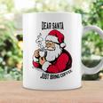 おもしろい親愛なるサンタさん、コーヒーを持ってきてクリスマスクリスマス コーヒーマグ ギフトのアイデア