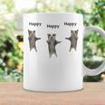 かわいいジャンピング ハッピーキャット ミーム トレンド ファニー コーヒーマグ ギフトのアイデア
