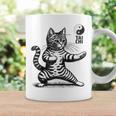 かわいい猫 太極拳 武道 陰陽 コーヒーマグ ギフトのアイデア