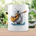 アコースティックギターを弾くクマ、ベアギタリスト 長袖tシャツ コーヒーマグ ギフトのアイデア