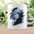 アニメ 漫画 グラフィック 青い目 アート アニメ コーヒーマグ ギフトのアイデア