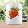 イチゴのハロウィンコスチューム かわいい怠惰なイチゴの果実 コーヒーマグ ギフトのアイデア