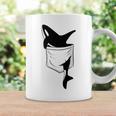 カジュアルなシャチ 面白いオルカをポケットに コーヒーマグ ギフトのアイデア
